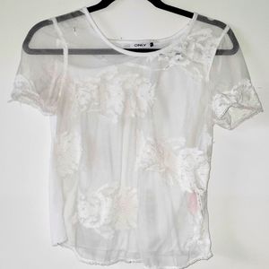 White lace blouse